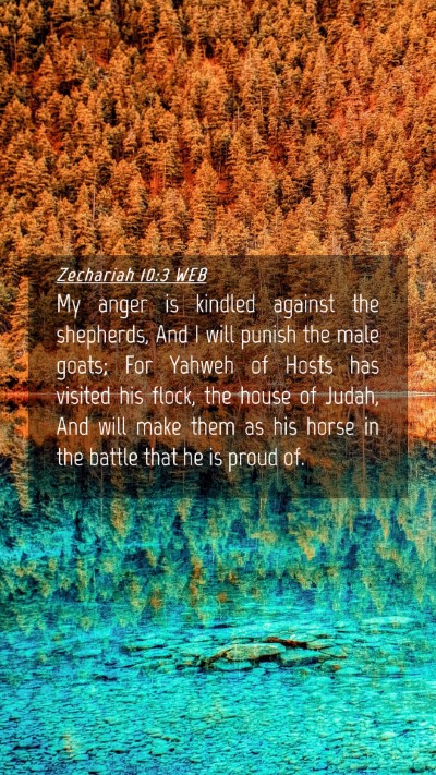 Picture 04 - Zechariah 10:3 WEB Mobile Phone Wallpaper - My anger is kindled against the shepherds, And I - Mobile Bible Verse Wallpaper