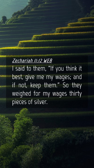 Picture 04 - Zechariah 11:12 WEB Mobile Phone Wallpaper - I said to them, 