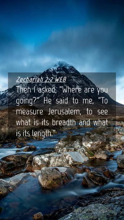 Picture 04 - Zechariah 2:2 WEB Mobile Phone Wallpaper - Then I asked, 