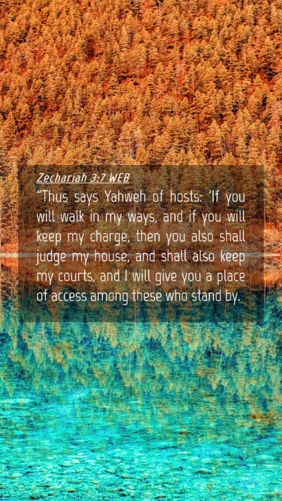 Picture 04 - Zechariah 3:7 WEB Mobile Phone Wallpaper - 