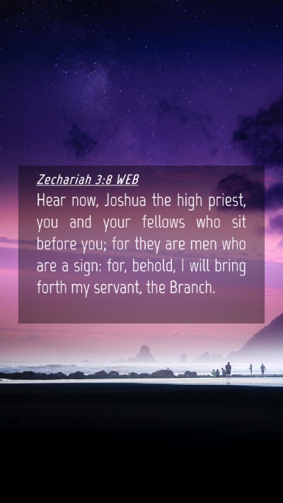 Picture 04 - Zechariah 3:8 WEB Mobile Phone Wallpaper - Hear now, Joshua the high priest, you and your - Mobile Bible Verse Wallpaper