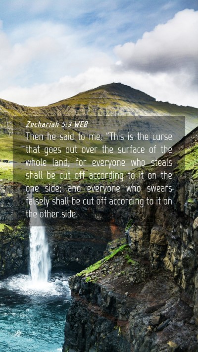 Picture 04 - Zechariah 5:3 WEB Mobile Phone Wallpaper - Then he said to me, 
