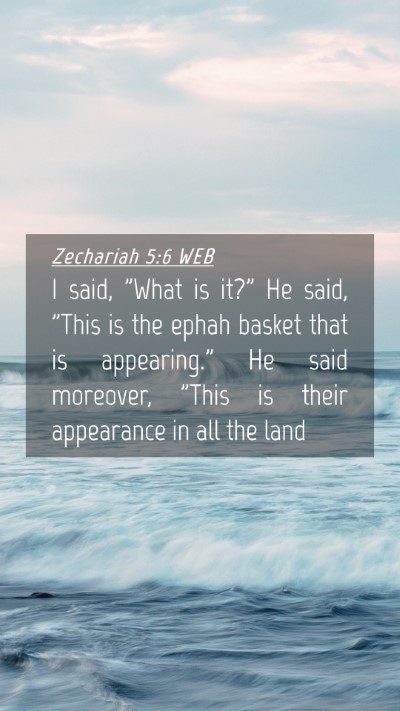Picture 04 - Zechariah 5:6 WEB Mobile Phone Wallpaper - I said, 