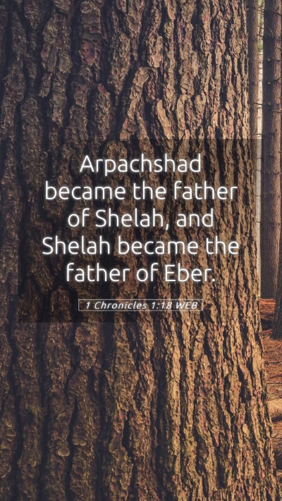 Picture 05 - 1 Chronicles 1:18 WEB Mobile Phone Wallpaper - Arpachshad became the father of Shelah, and - Mobile Bible Verse Wallpaper