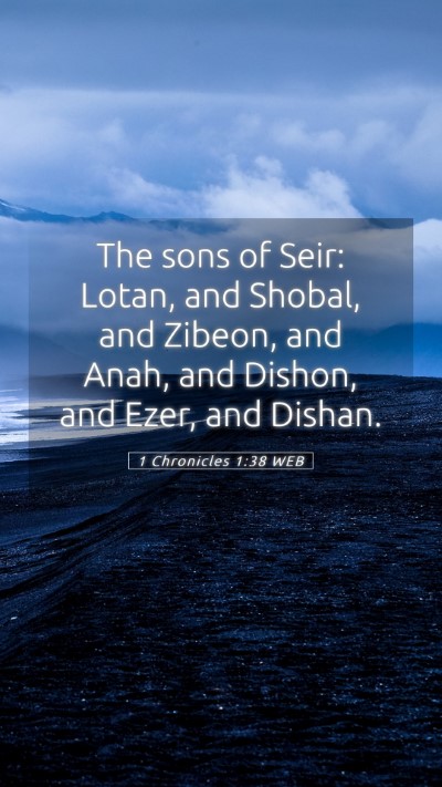 Picture 05 - 1 Chronicles 1:38 WEB Mobile Phone Wallpaper - The sons of Seir: Lotan, and Shobal, and Zibeon, - Mobile Bible Verse Wallpaper