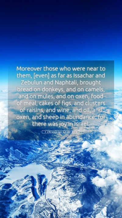 Picture 05 - 1 Chronicles 12:40 WEB Mobile Phone Wallpaper - Moreover those who were near to them, [even] as - Mobile Bible Verse Wallpaper