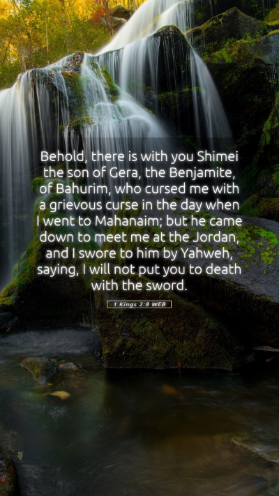 Picture 05 - 1 Kings 2:8 WEB Mobile Phone Wallpaper - Behold, there is with you Shimei the son of Gera, - Mobile Bible Verse Wallpaper