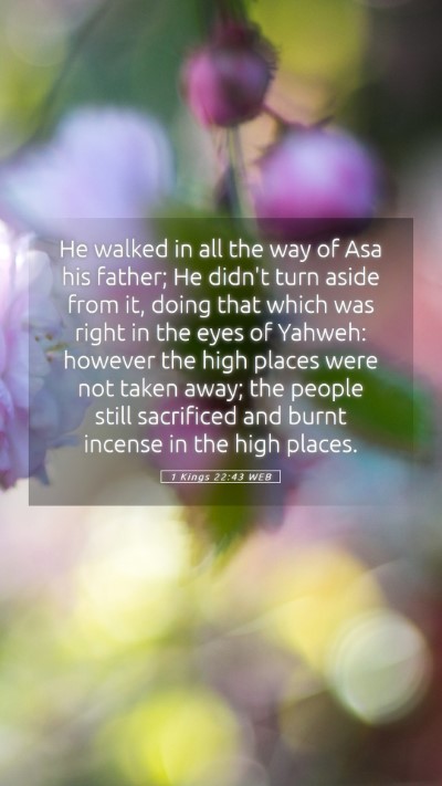 Picture 05 - 1 Kings 22:43 WEB Mobile Phone Wallpaper - He walked in all the way of Asa his father; He - Mobile Bible Verse Wallpaper