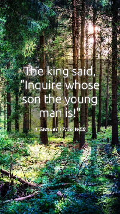 Picture 05 - 1 Samuel 17:56 WEB Mobile Phone Wallpaper - The king said, 