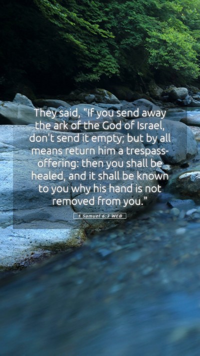 Picture 05 - 1 Samuel 6:3 WEB Mobile Phone Wallpaper - They said, 