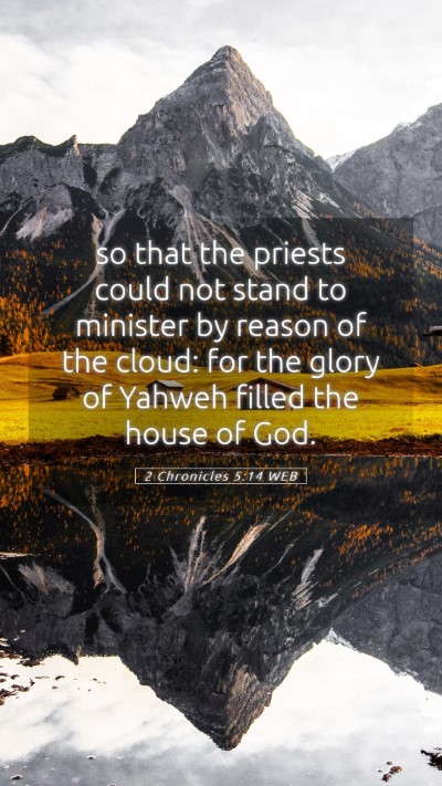 Picture 05 - 2 Chronicles 5:14 WEB Mobile Phone Wallpaper - so that the priests could not stand to minister - Mobile Bible Verse Wallpaper