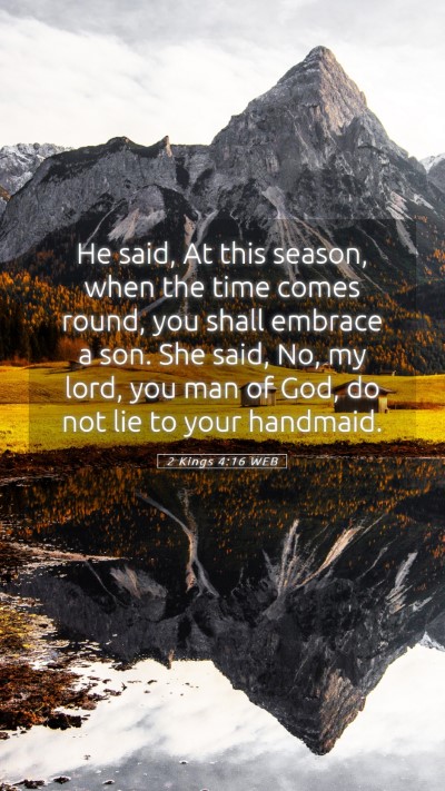 Picture 05 - 2 Kings 4:16 WEB Mobile Phone Wallpaper - He said, At this season, when the time comes - Mobile Bible Verse Wallpaper