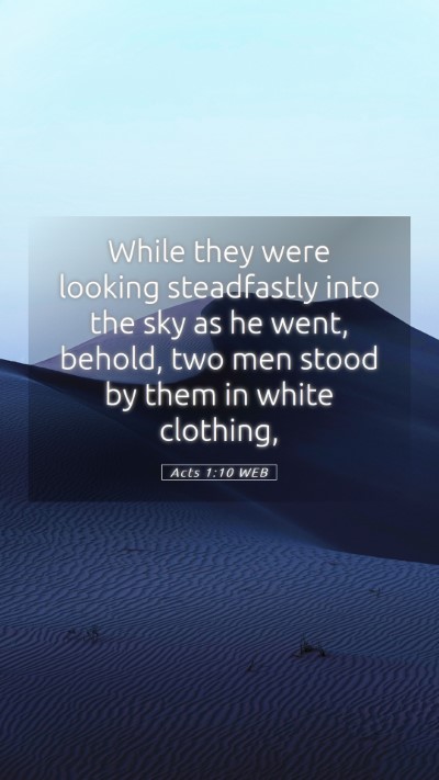 Picture 05 - Acts 1:10 WEB Mobile Phone Wallpaper - While they were looking steadfastly into the sky - Mobile Bible Verse Wallpaper