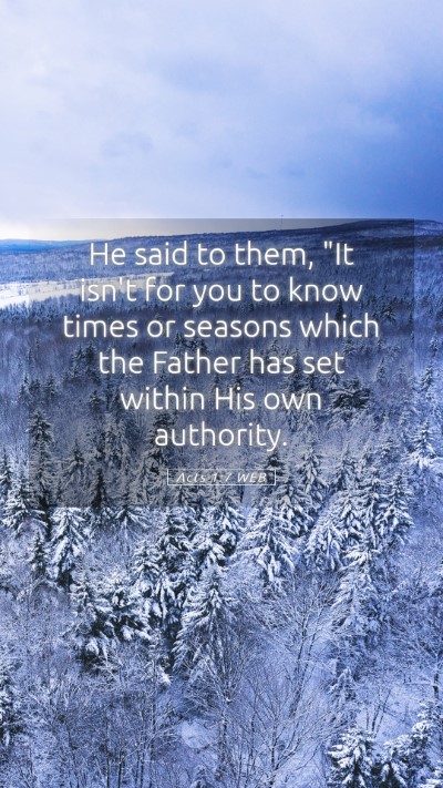 Picture 05 - Acts 1:7 WEB Mobile Phone Wallpaper - He said to them, 