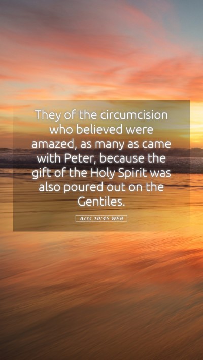 Picture 05 - Acts 10:45 WEB Mobile Phone Wallpaper - They of the circumcision who believed were - Mobile Bible Verse Wallpaper