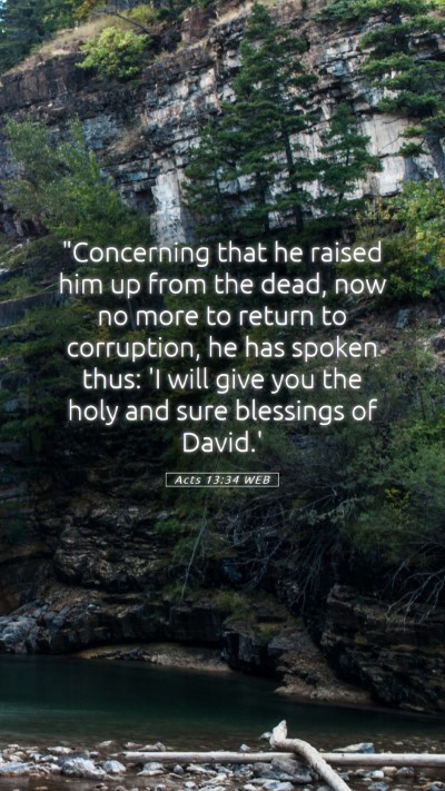 Picture 05 - Acts 13:34 WEB Mobile Phone Wallpaper - 