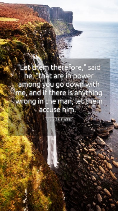 Picture 05 - Acts 25:5 WEB Mobile Phone Wallpaper - 