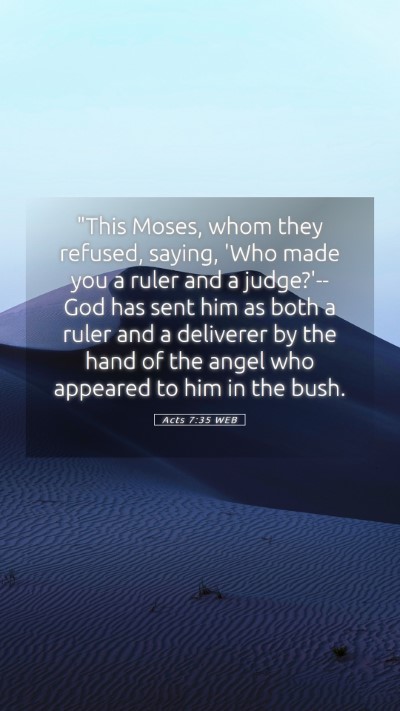 Picture 05 - Acts 7:35 WEB Mobile Phone Wallpaper - 