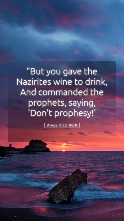Picture 05 - Amos 2:12 WEB Mobile Phone Wallpaper - 