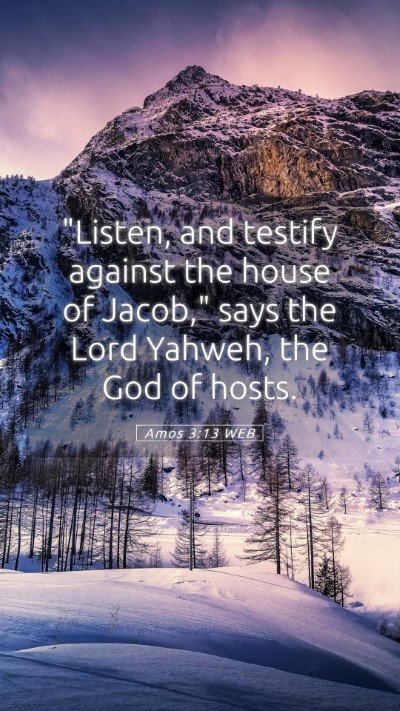 Picture 05 - Amos 3:13 WEB Mobile Phone Wallpaper - 