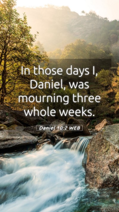 Picture 05 - Daniel 10:2 WEB Mobile Phone Wallpaper - In those days I, Daniel, was mourning three whole - Mobile Bible Verse Wallpaper