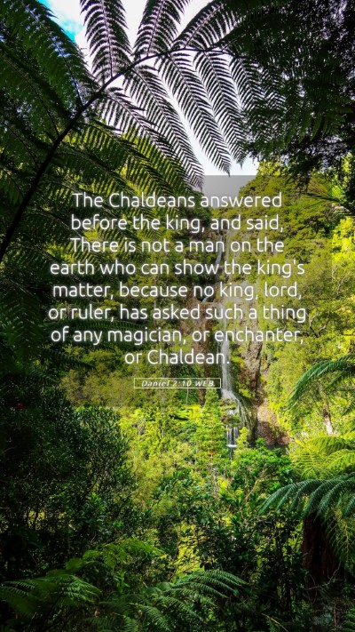 Picture 05 - Daniel 2:10 WEB Mobile Phone Wallpaper - The Chaldeans answered before the king, and said, - Mobile Bible Verse Wallpaper