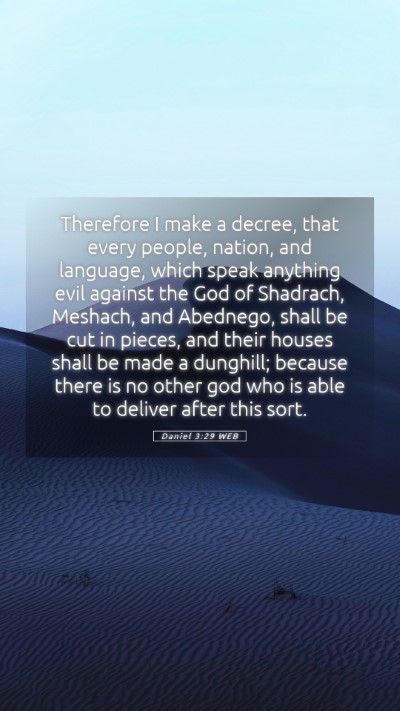 Picture 05 - Daniel 3:29 WEB Mobile Phone Wallpaper - Therefore I make a decree, that every people, - Mobile Bible Verse Wallpaper