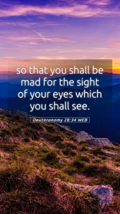 Picture 05 - Deuteronomy 28:34 WEB Mobile Phone Wallpaper - so that you shall be mad for the sight of your - Mobile Bible Verse Wallpaper