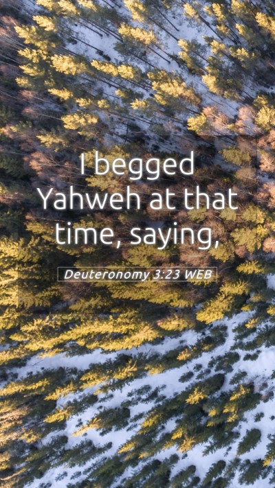 Picture 05 - Deuteronomy 3:23 WEB Mobile Phone Wallpaper - I begged Yahweh at that time, - Mobile Bible Verse Wallpaper
