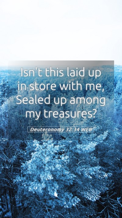 Picture 05 - Deuteronomy 32:34 WEB Mobile Phone Wallpaper - Isn't this laid up in store with me, Sealed up - Mobile Bible Verse Wallpaper