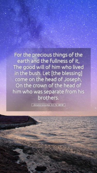 Picture 05 - Deuteronomy 33:16 WEB Mobile Phone Wallpaper - For the precious things of the earth and the - Mobile Bible Verse Wallpaper