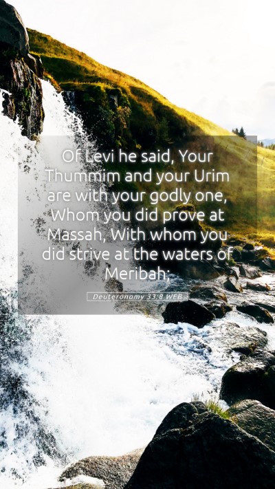 Picture 05 - Deuteronomy 33:8 WEB Mobile Phone Wallpaper - Of Levi he said, Your Thummim and your Urim are - Mobile Bible Verse Wallpaper