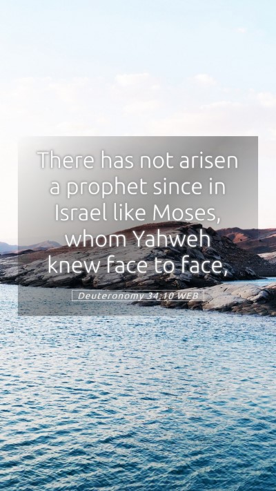 Picture 05 - Deuteronomy 34:10 WEB Mobile Phone Wallpaper - There has not arisen a prophet since in Israel - Mobile Bible Verse Wallpaper