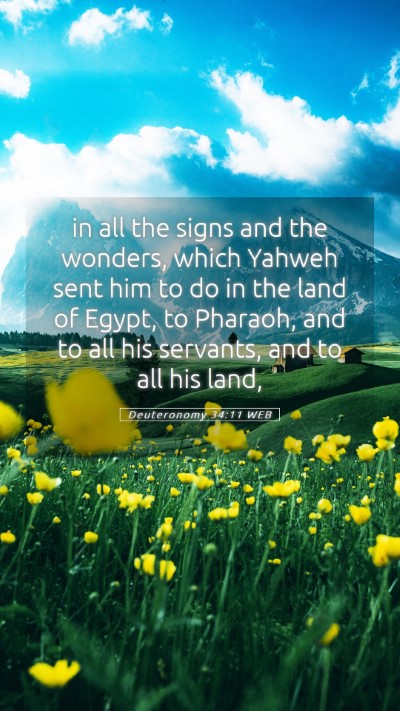 Picture 05 - Deuteronomy 34:11 WEB Mobile Phone Wallpaper - in all the signs and the wonders, which Yahweh - Mobile Bible Verse Wallpaper