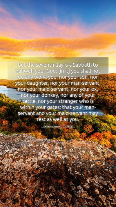 Picture 05 - Deuteronomy 5:14 WEB Mobile Phone Wallpaper - but the seventh day is a Sabbath to Yahweh your - Mobile Bible Verse Wallpaper