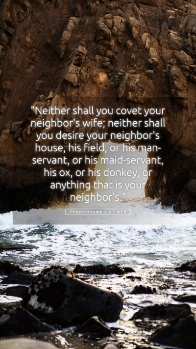 Picture 05 - Deuteronomy 5:21 WEB Mobile Phone Wallpaper - 