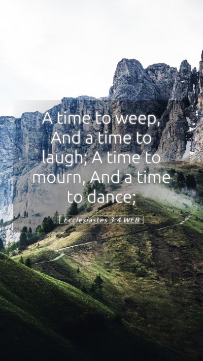 Picture 05 - Ecclesiastes 3:4 WEB Mobile Phone Wallpaper - A time to weep, And a time to laugh; A time to - Mobile Bible Verse Wallpaper