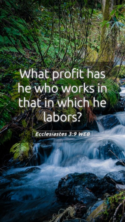 Picture 05 - Ecclesiastes 3:9 WEB Mobile Phone Wallpaper - What profit has he who works in that in which he - Mobile Bible Verse Wallpaper
