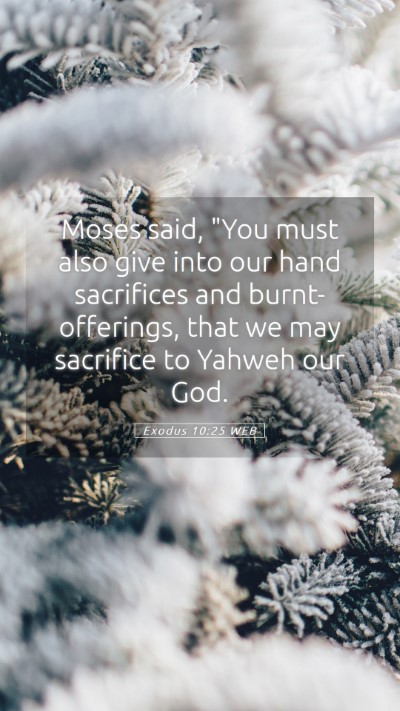 Picture 05 - Exodus 10:25 WEB Mobile Phone Wallpaper - Moses said, 