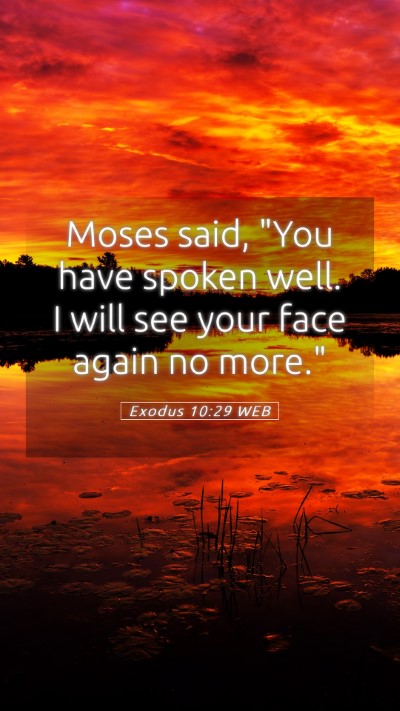Picture 05 - Exodus 10:29 WEB Mobile Phone Wallpaper - Moses said, 