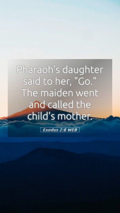 Picture 05 - Exodus 2:8 WEB Mobile Phone Wallpaper - Pharaoh's daughter said to her, 