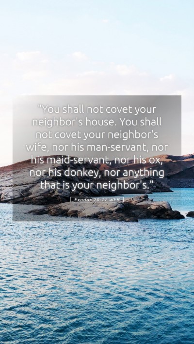 Picture 05 - Exodus 20:17 WEB Mobile Phone Wallpaper - 
