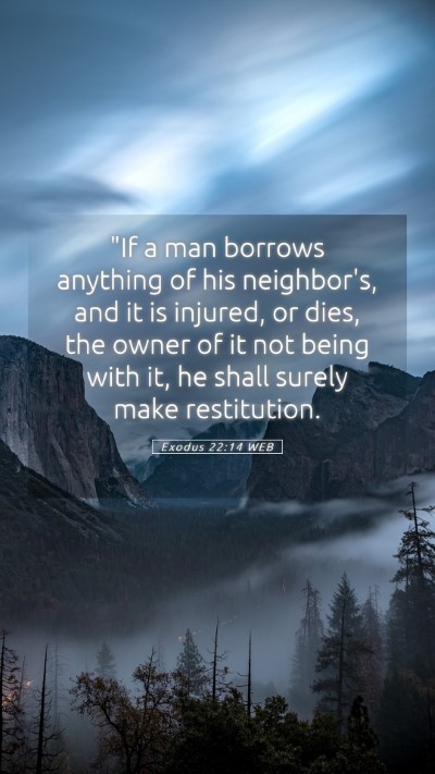 Picture 05 - Exodus 22:14 WEB Mobile Phone Wallpaper - 