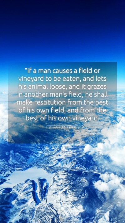 Picture 05 - Exodus 22:5 WEB Mobile Phone Wallpaper - 