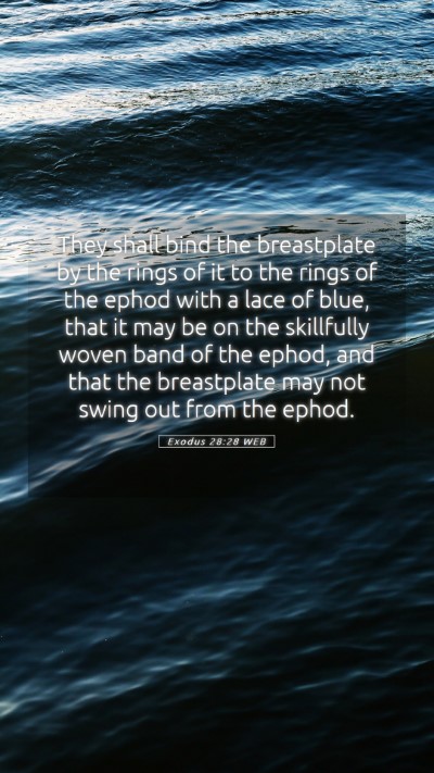 Picture 05 - Exodus 28:28 WEB Mobile Phone Wallpaper - They shall bind the breastplate by the rings of - Mobile Bible Verse Wallpaper