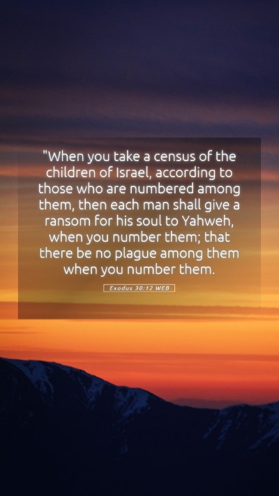 Picture 05 - Exodus 30:12 WEB Mobile Phone Wallpaper - 