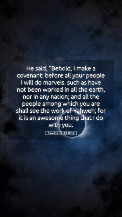 Picture 05 - Exodus 34:10 WEB Mobile Phone Wallpaper - He said, 