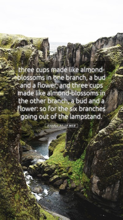 Picture 05 - Exodus 37:19 WEB Mobile Phone Wallpaper - three cups made like almond-blossoms in one - Mobile Bible Verse Wallpaper