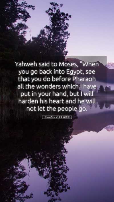 Picture 05 - Exodus 4:21 WEB Mobile Phone Wallpaper - Yahweh said to Moses, 