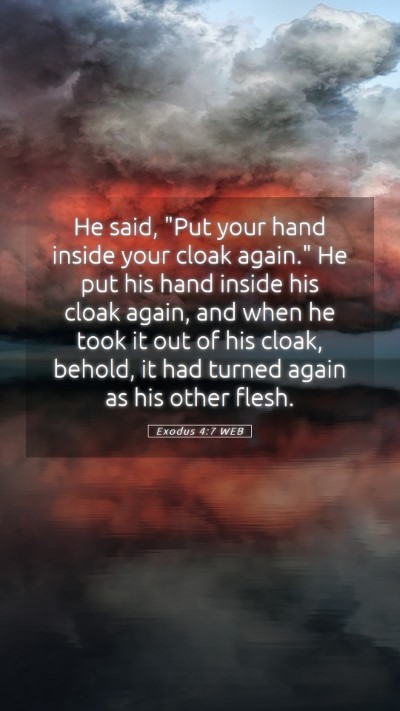 Picture 05 - Exodus 4:7 WEB Mobile Phone Wallpaper - He said, 